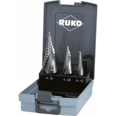 Juego de brocas escalonadas RUKO 101026RO - Corte metálico