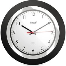 Horloge Murale Mebus 19451 - Classique Noir & Blanc