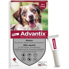 Advantix Spot-On per Cani 10-25kg - Prevenzione pulci & zecche