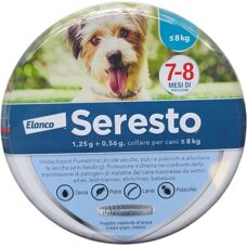 Collare Antipulci e Zecche Seresto per Cani - 8 Mesi