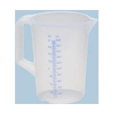 Hünersdorff 937000 Messbecher 2L - Bruchfest, Blau, Spülmaschinengeeignet