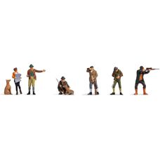 NOCH Cazador y Guardabosques H0 Figuras - Escena en Escala