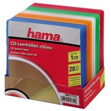 Hama 11712 Boîtier CD/DVD fin multicolore