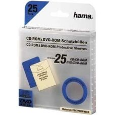 Hama Pack de 25 Pochettes Transparentes pour CD/DVD - Publicité