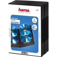Hama DVD-Box - Schwarz - 4 Discs - 5er Pack