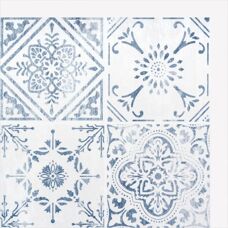 d-c-fix Adesivo Murale Geometrico Blu Bianco - 30.5x30.5cm