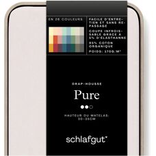 SCHLAFGUT PURE Bio-Baumwolle Spannbettlaken - Matratzenbezug