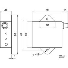 Visaton AMP 2.2 LN - Stereo-Verstärker mit Level-Regler