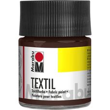 Peinture textile marron foncé - Peinture pour tissu