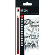 Marabu Graphix Multi 12 pcs - Crayons à dessin