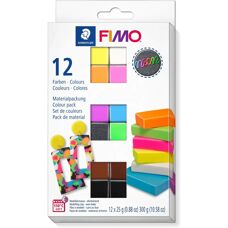 Staedtler FIMO Neon Värit Mallinnus Savea - 300 g Monivärinen