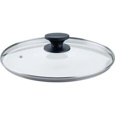 Fackelmann Glazen Deksel - 28cm - Zwart - Glazen deksel