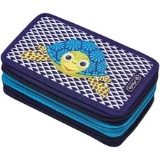 Herlitz Blue Pencil Case with 31 Compartments - Pencil Case