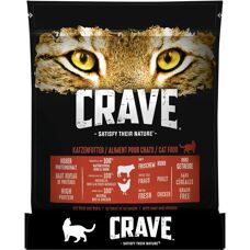 Nourriture sèche pour chats Crave - Riche en protéines et poisson naturel