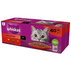 Whiskas Repas Classiques en Sauce - Nourriture pour Chat - 40x85g
