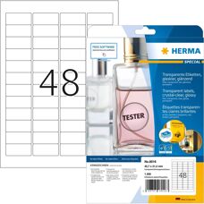 Herma Hochwertige Transparente Etiketten - Druckerlabels