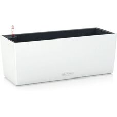 Lechuza Fioriera Balconera 50x19cm Auto-irrigazione Bianco