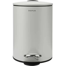 Blomus 68993 Steel Grey Pedal Trash Can 3L - Trash Can