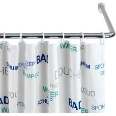 Wenko Asta Duschstange - Eckig, Verstellbar, 90cm