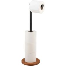 WENKO 2-in-1 Serro Toilet Paper Holder - Bathroom Accessory