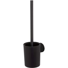 Tiger Brand Black Toilet Brush & Holder - No Drilling