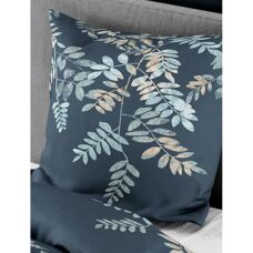 BIERBAUM 4091 Blaue Mako-Satin Bettwäsche - Bettwäsche