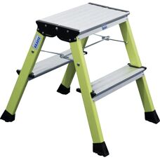 Scala in alluminio pieghevole KRAUSE - 2x2 gradini, verde
