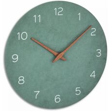 TFA Dostmann 60.3054.04 Wall Clock - Green - Silent Quartz