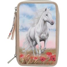 Custodia per penne triple Miss Melody - Poppy Sand - Beige