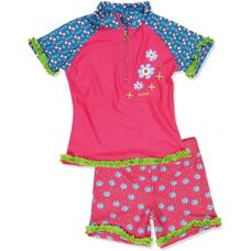 Playshoes Vaaleanpunainen UV-suoja lasten uimapuku - Unisex