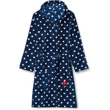 Bata de felpa azul para niños de Playshoes - 146-152 - Bata