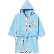 Playshoes Blau Kinderbademantel - Kleiner Bagger 4/5 Jahre
