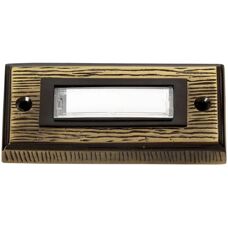 Heidemann 70301 Klingelplatte - Bronze, 1 Knopf, 24 V/1 A
