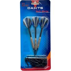 Carromco 89553 - Softdart-Set - 3 Softdarts, Tips & Flüge