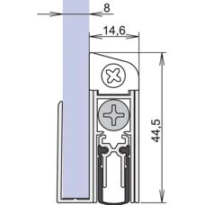 Athmer Modelo 1-407 Sello para puerta de vidrio - Puerta