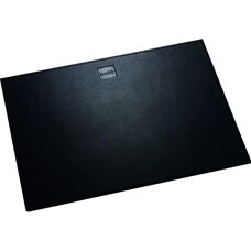 Helit Leather Mouse Pad - Leather, Black, Office Accessory