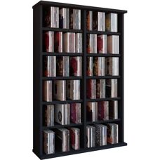 Estantería VCM Ronul - Para 300 CDs, 130 DVDs, 72 Videos