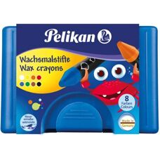 Pelikan 666/8WL Wasserlösliche Wachsmalstifte - Set mit 8