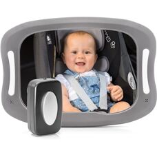 Reer BabyView Bil-Säkerhetsspegel med Ljus - Antracit