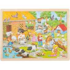 Goki 57685 Puzzel - Houten Dierenpuzzel voor Kinderen