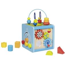 Goki Aktivitás Kocka - Színes Fa Játék 3H+ - 20x21.5x32.5cm