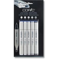 Marqueurs Copic Gris - Design Industriel - 5 pièces