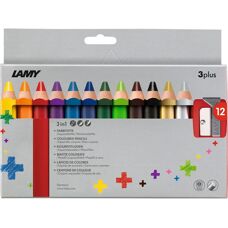 LAMY 3plus Buntstifte - 12 Stück, Mehrfarbig, Für Kinder