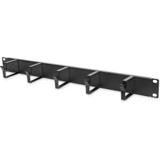 Digitus DN-97602 Cable Clamp - Cable Management Panel 1U 5 Rings Gray