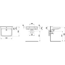 Laufen Pro Liberty Chiuvetă fără obstacole - Chiuvetă