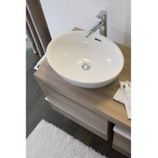 Lavabo sur plan Pro - 52x39cm, Blanc, Sans trou - Publicité