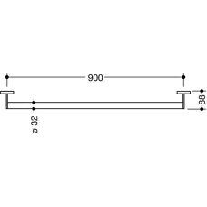 Hewi System 900 Rustfrit Stål Støttegreb - System 900