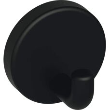 HEWI - Zwarte enkele haak - 801.90B010 - 30mm diepte