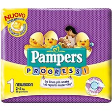 Pampers Progressi Newborn - Pannolini per 2-5kg - 28 pezzi