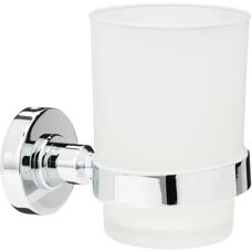 Vaso de Diente de Cristal Satinado IOM - Accesorio de Baño